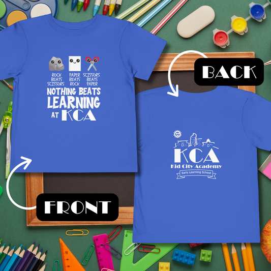 (Toddler) Nothing Beats Learning at KCA T-Shirt (Front/Back Print)