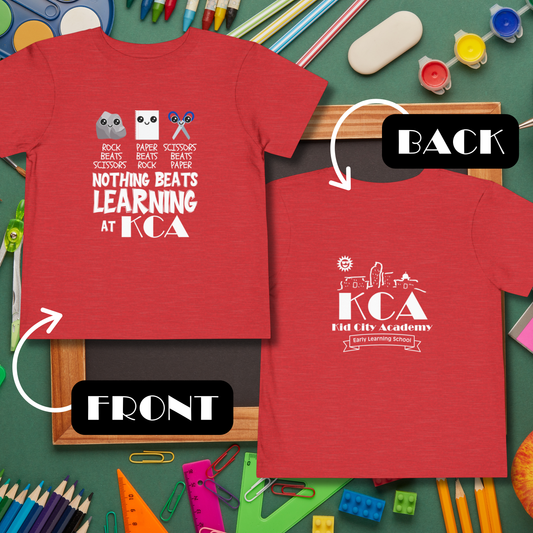 (Toddler) Nothing Beats Learning at KCA T-Shirt (Front/Back Print)