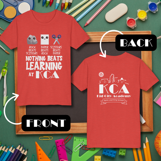 (Youth) Nothing Beats Learning at KCA T-Shirt (Front/Back Print)