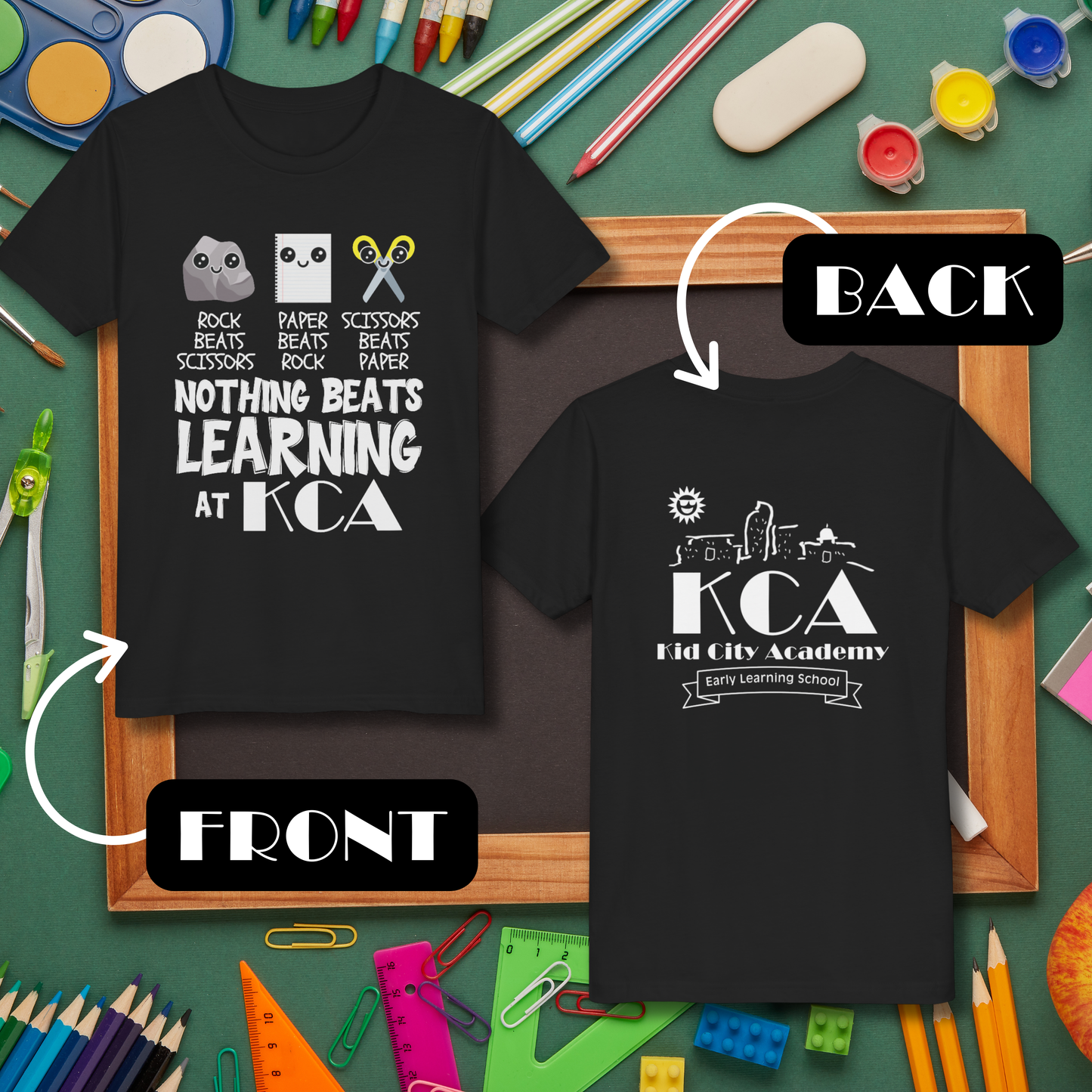 (Youth) Nothing Beats Learning at KCA T-Shirt (Front/Back Print)