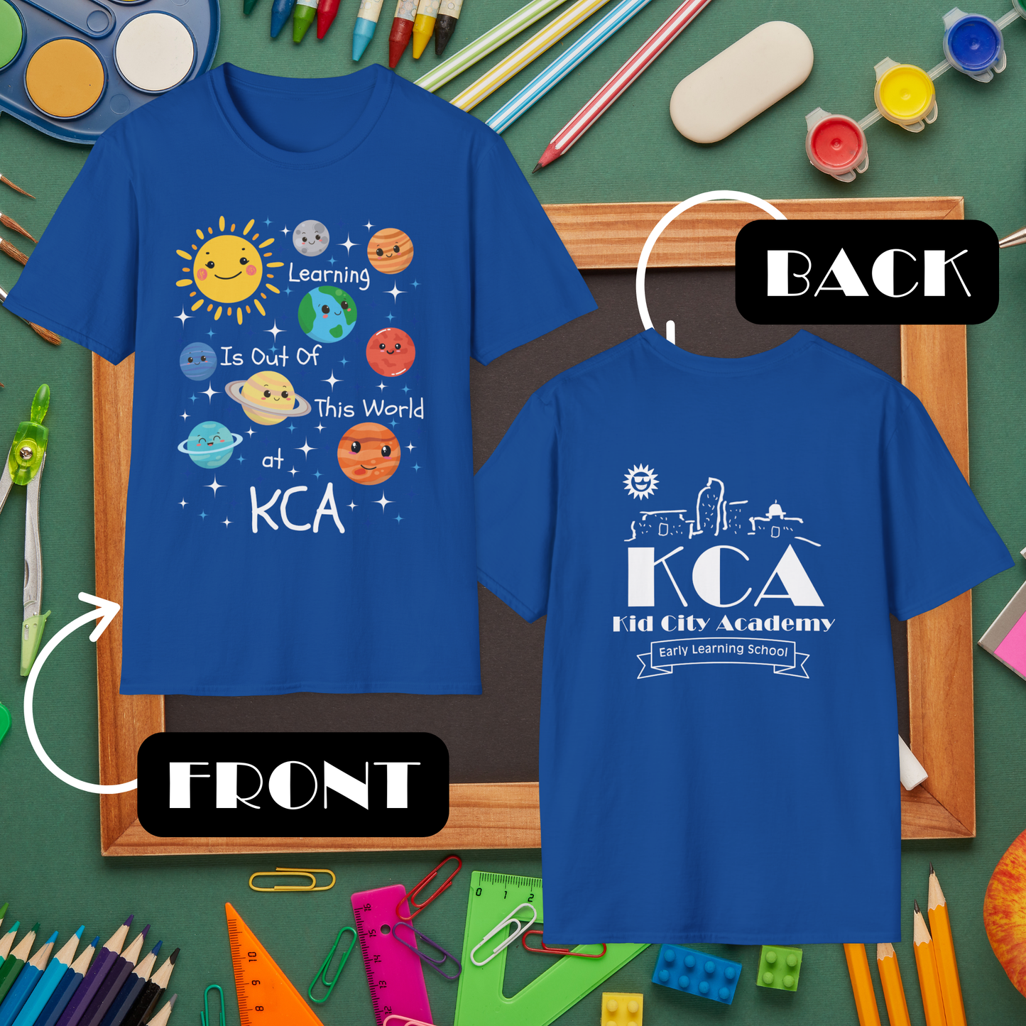 Learning Is Out of This World at KCA T-Shirt (Front/Back Print)