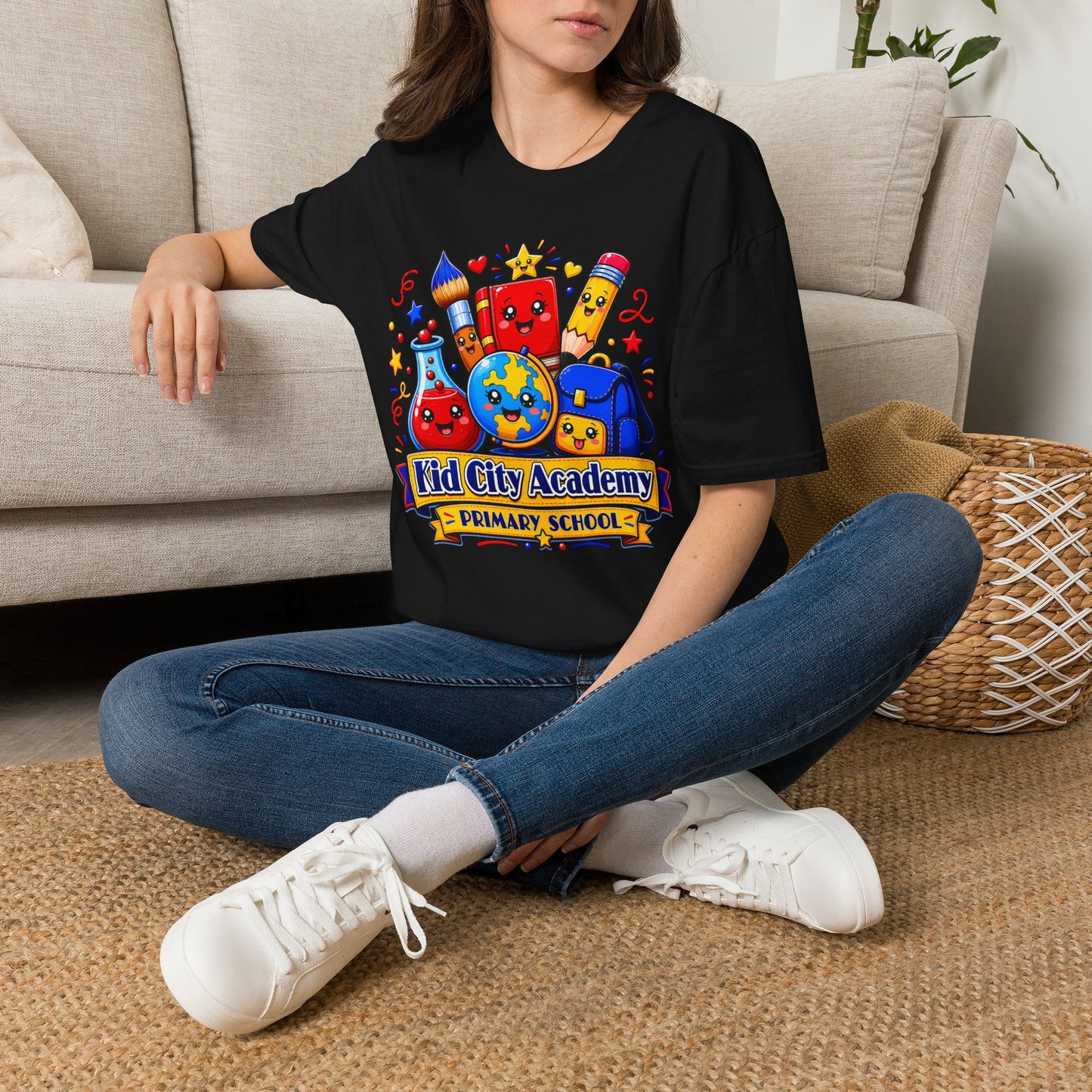 Kid City Academy Primary School T-Shirt — Cute School Supplies Back-to-School Tee