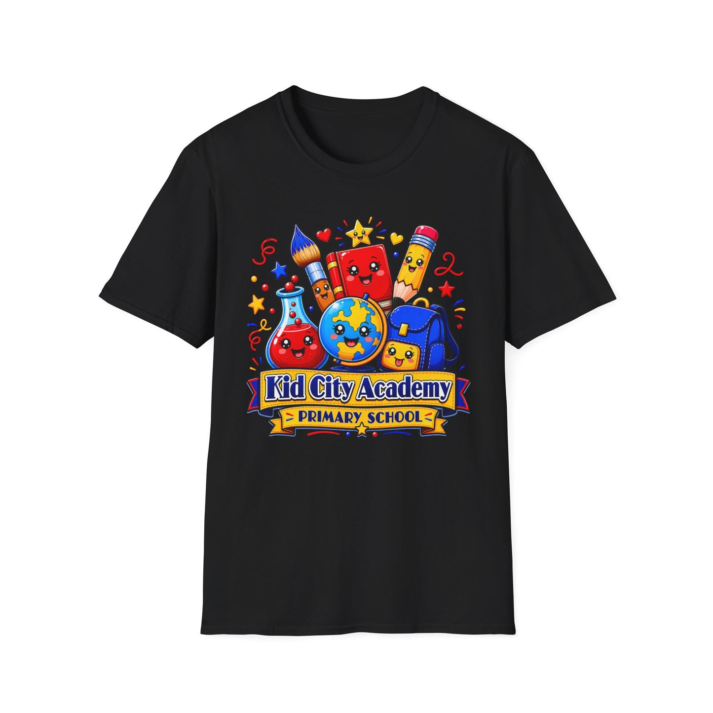 Kid City Academy Primary School T-Shirt — Cute School Supplies Back-to-School Tee